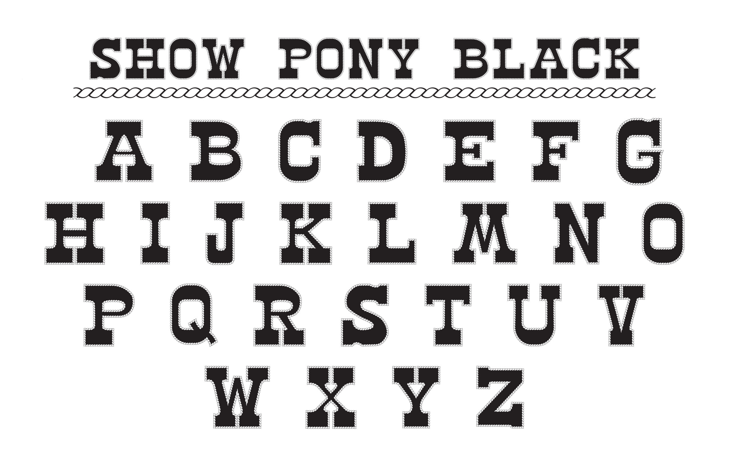 showponyblackletterposter